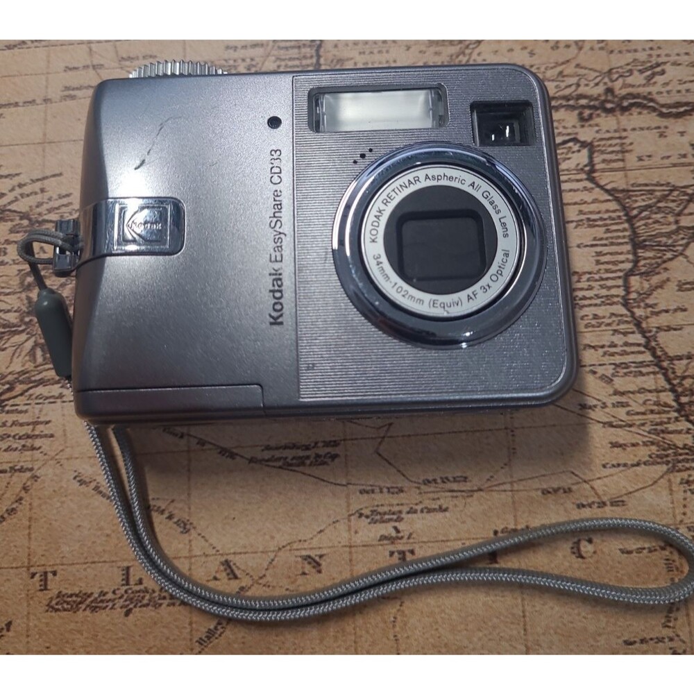 Kodak EasyShare CD33 3.1MP Digital Camera Silver — TESTED AND WORKING ✅✅
